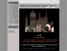Tablet Screenshot of kennelchateaudalbin.se